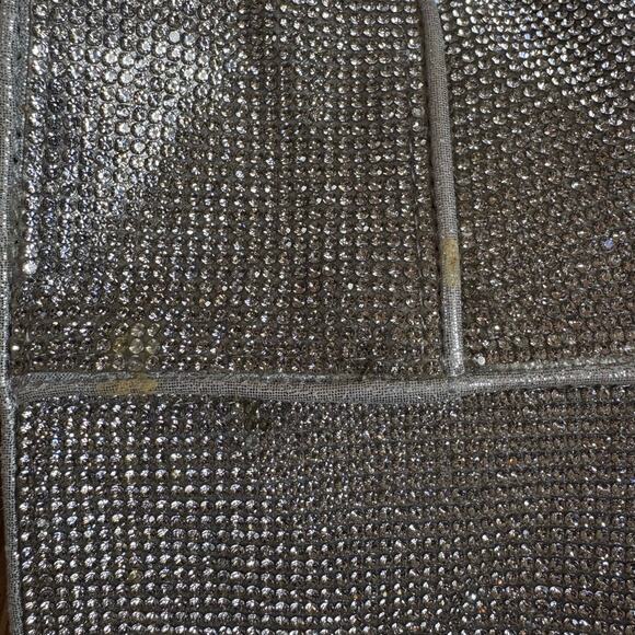 A New Day silver metallic studded jeweled heeled pointed toe booties SIZE 8 - Picture 7 of 10